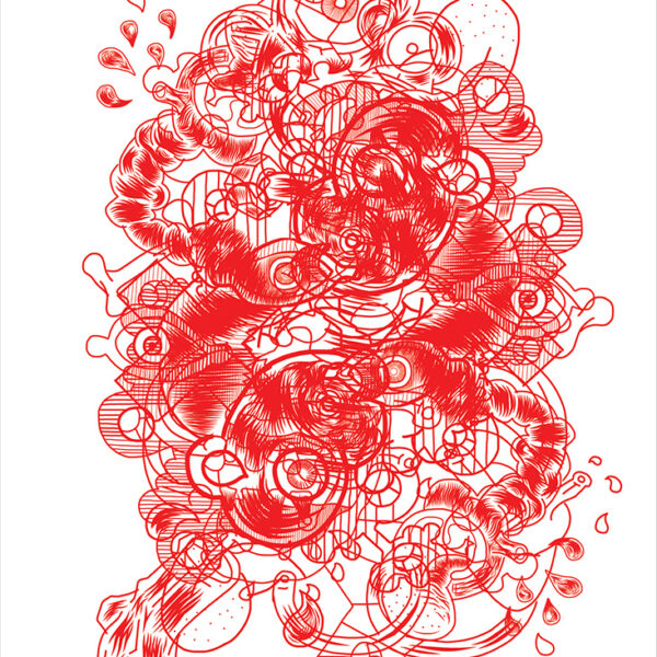 "Defiance and Clarity 001"
22 x 30″
One Spot Color – Edition of 5
Printed on American Masters 250gsm. Heavy Weight 100% Cotton Paper with a Deckle Edge
Signed & numbered by the Artist
Released October 5, 2016.
