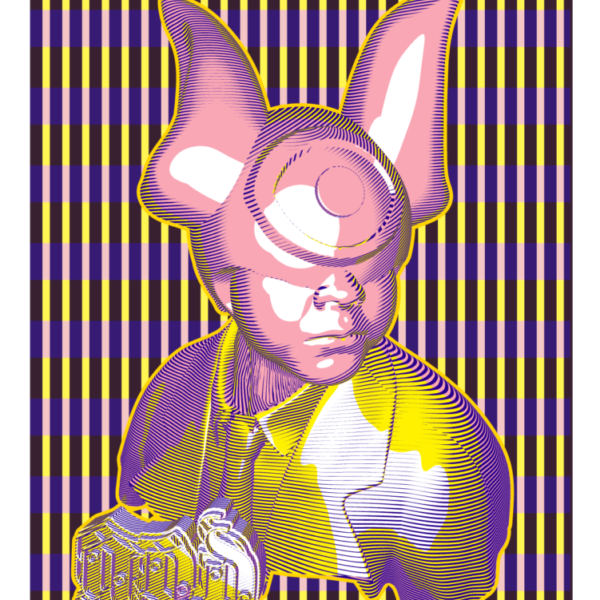 "Cycloptical Power (Suited - Plaid)"
By Elliott Earls
22 x 30″
Three Spot Colors – Edition of 15
Printed on Rives BFK 250gsm. Heavy Weight 100% Cotton Paper with a Deckle Edge
Signed & numbered by the Artist
Released November 7, 2018.
