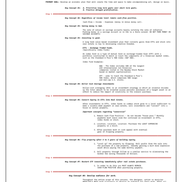 A 5 Point Investment Plan To Transform Creative Practice | Cheat Sheet by Elliott Earls